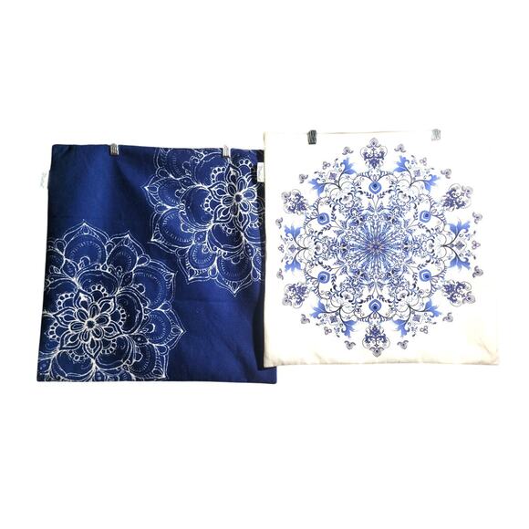 CaliTime Pack of 2 Cozy Throw Pillow Covers Cases for Couch Sofa Home Decoration - Picture 1 of 4